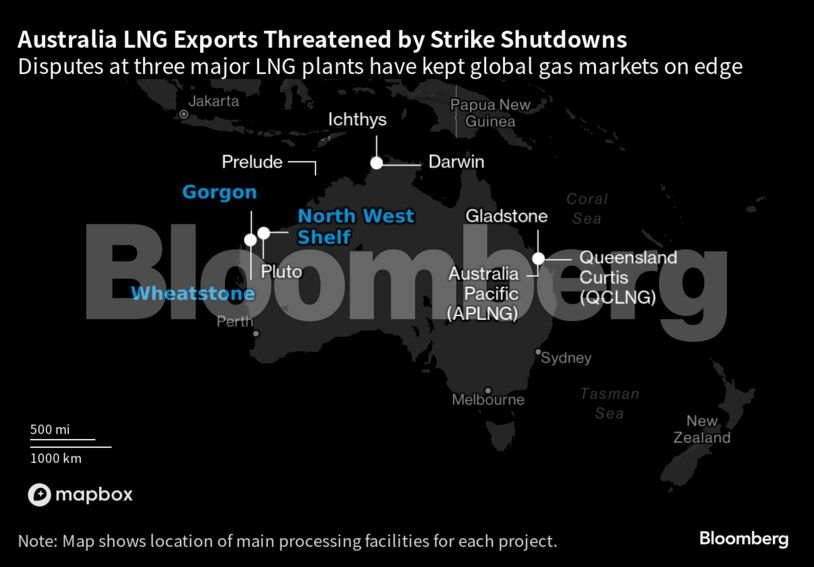 Φυσικό αέριο: Ξεκινά η απεργία των εργαζόμενων της Chevron στην Αυστραλία - Άλμα 12% οι τιμές